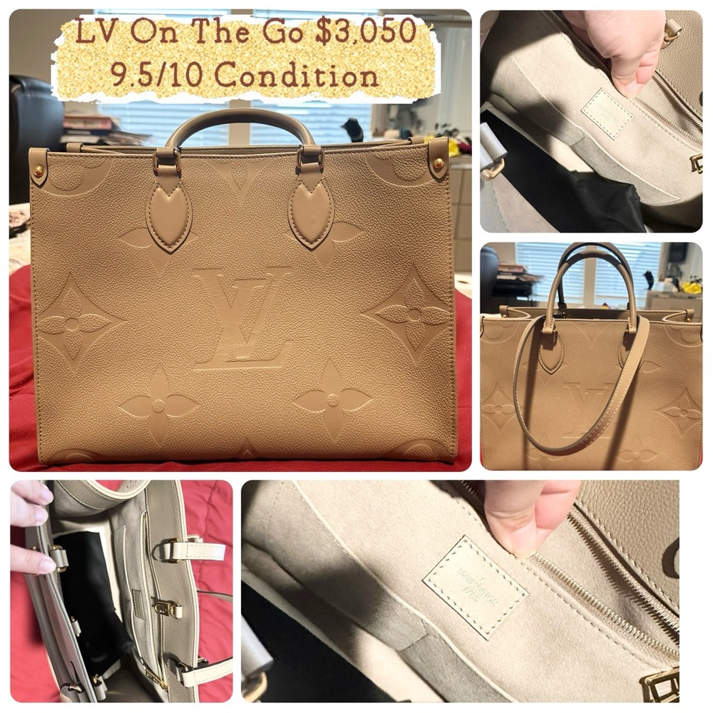 Louis Vuitton Tan Tote Bag